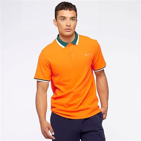 nike polo oranje